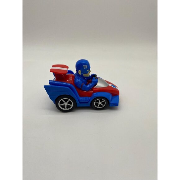 Marvel Super Hero Adventures Pull Back Captain America Car Toy - Picture 4 of 8